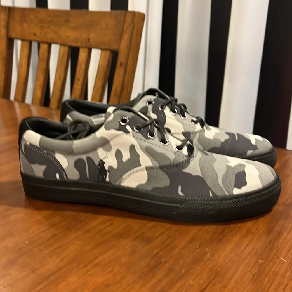 Polo Ralph Lauren Vaughn Camo Boat Deck Shoes Sneakers new Mens Size 11.5